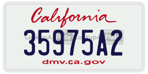 35975A2  license plate in CA
