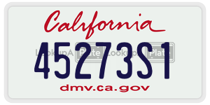 45273S1 license plate in California