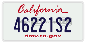 46221S2 license plate in California