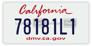 78181L1 license plate in California