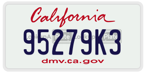 95279K3 license plate in California