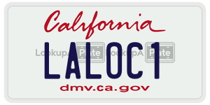 LALOC1 license plate in California