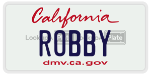 ROBBY (CA) License Plate: User Reports & Vehicle Information!