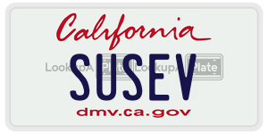 SUSEV  license plate in CA