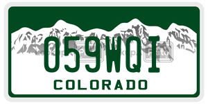 059WQI  license plate in CO