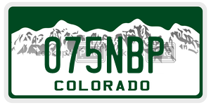 075NBP  license plate in CO