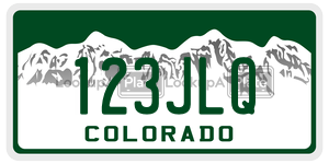 123JLQ  license plate in CO