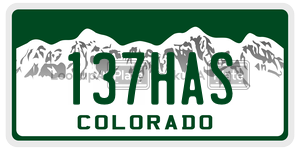 137HAS  license plate in CO