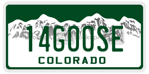 14GOOSE  license plate in CO