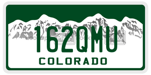 162QMU  license plate in CO
