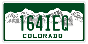 164IEQ  license plate in CO