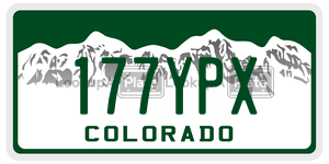 177YPX  license plate in CO