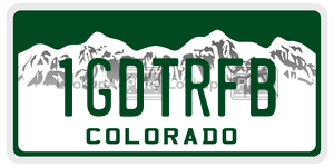 1GDTRFB  license plate in CO