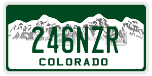 246NZR  license plate in CO