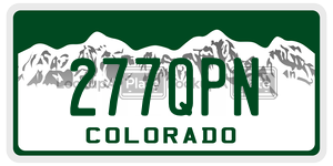 277QPN  license plate in CO