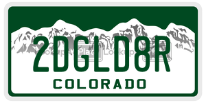 2DGLD8R  license plate in CO