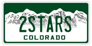2STARS  license plate in CO