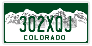 302XQJ  license plate in CO