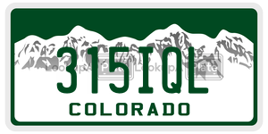 315IQL  license plate in CO