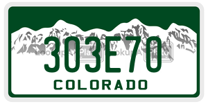 3O3E7O  license plate in CO