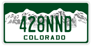 428NND  license plate in CO