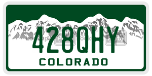 428QHY license plate in Colorado