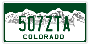 507ZTA  license plate in CO