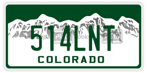 514LNT  license plate in CO