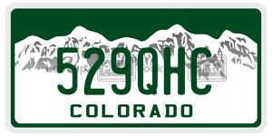 529QHC  license plate in CO