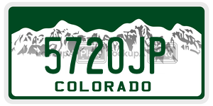 572OJP  license plate in CO