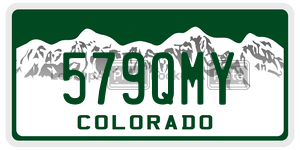 579QMY  license plate in CO