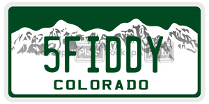 5FIDDY  license plate in CO