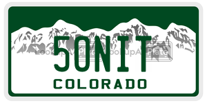 5ONIT  license plate in CO