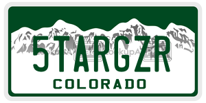 5TARGZR  license plate in CO