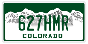 627HMR  license plate in CO