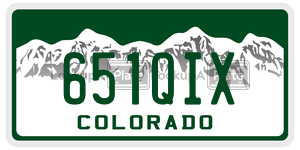 651QIX  license plate in CO