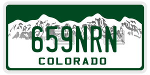 659NRN  license plate in CO