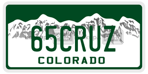 65CRUZ  license plate in CO