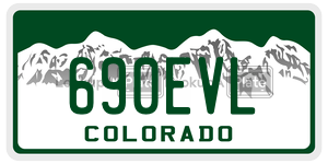 690EVL  license plate in CO