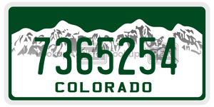 7365254 license plate in Colorado