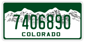 7406890 license plate in Colorado