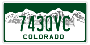743QVC license plate in Colorado