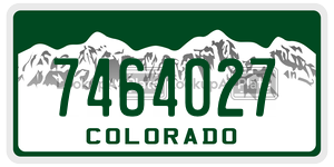 7464027 license plate in Colorado
