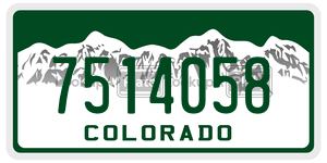 7514058 license plate in Colorado