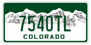 754OTL  license plate in CO