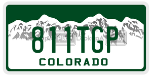 811TGP license plate in Colorado