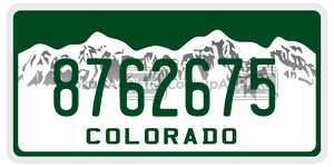8762675  license plate in CO