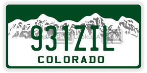 931ZIL  license plate in CO