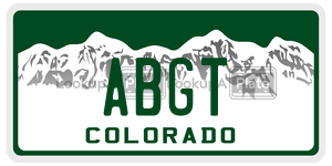 ABGT  license plate in CO
