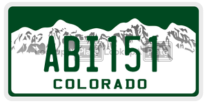 ABI151  license plate in CO
